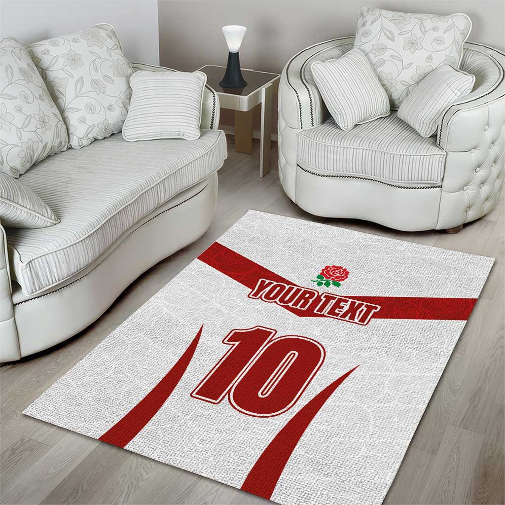 Custom England Rugby-The Red Rose Area Rug Go Champions