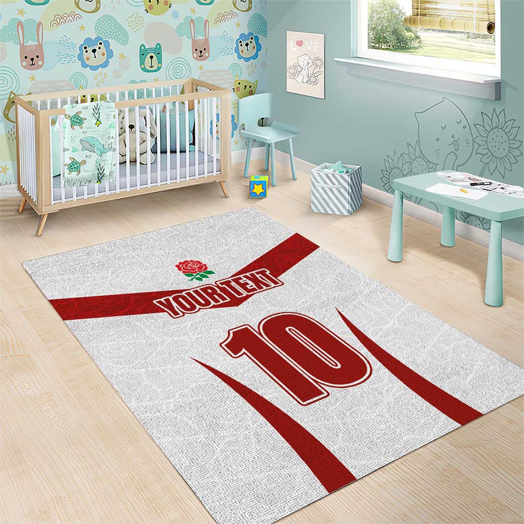 Custom England Rugby-The Red Rose Area Rug Go Champions
