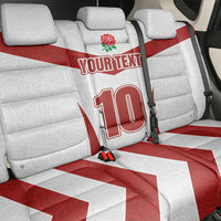 Custom England Rugby-The Red Rose Back Car Seat Cover Go Champions