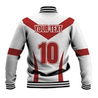 Custom England Rugby-The Red Rose Baseball Jacket Go Champions