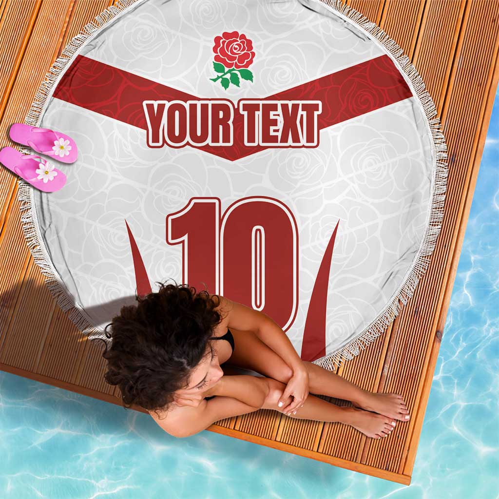 Custom England Rugby-The Red Rose Beach Blanket Go Champions