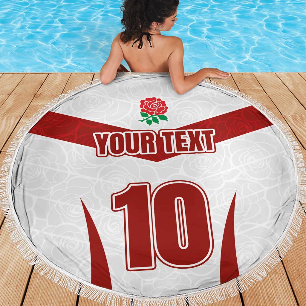 Custom England Rugby-The Red Rose Beach Blanket Go Champions