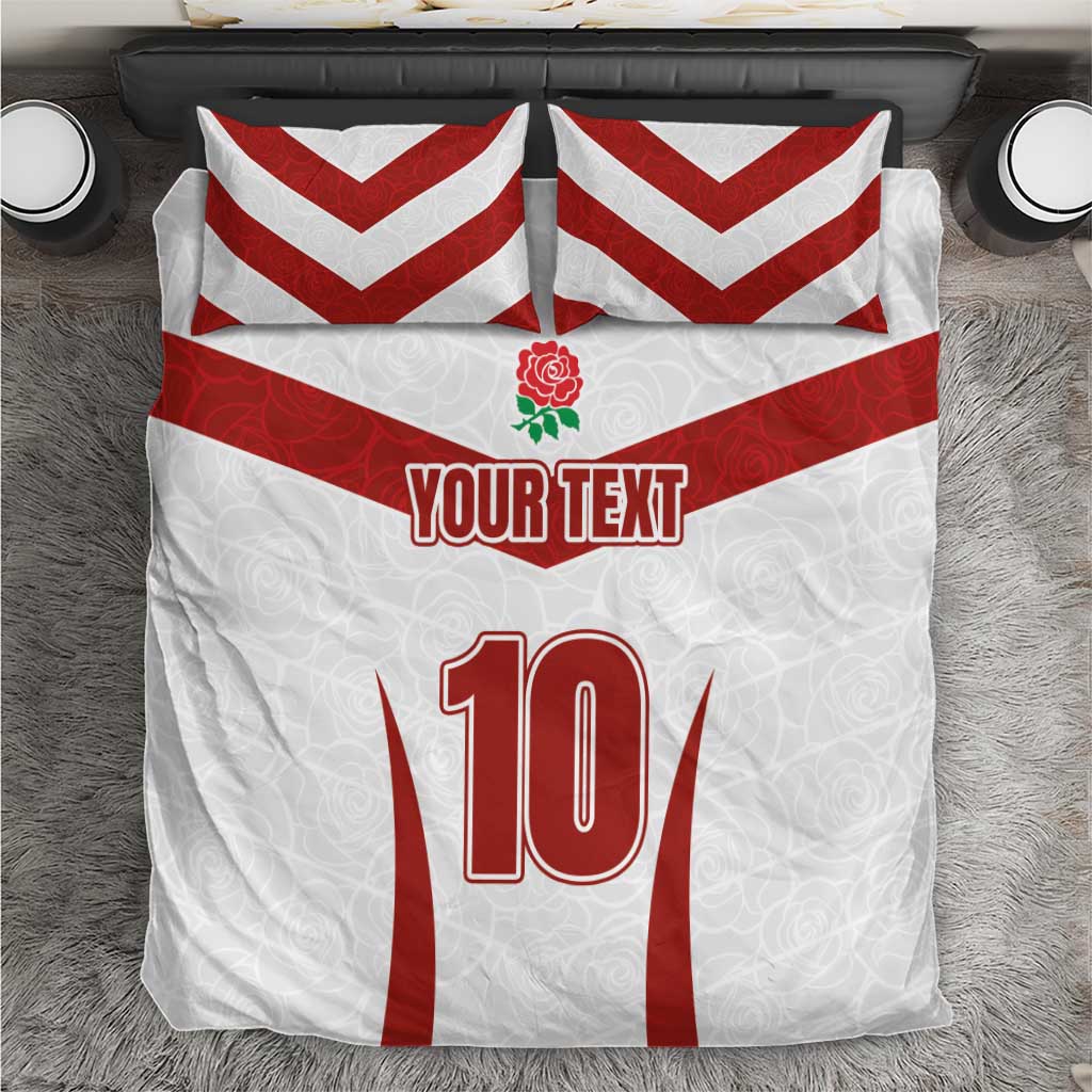 Custom England Rugby-The Red Rose Bedding Set Go Champions