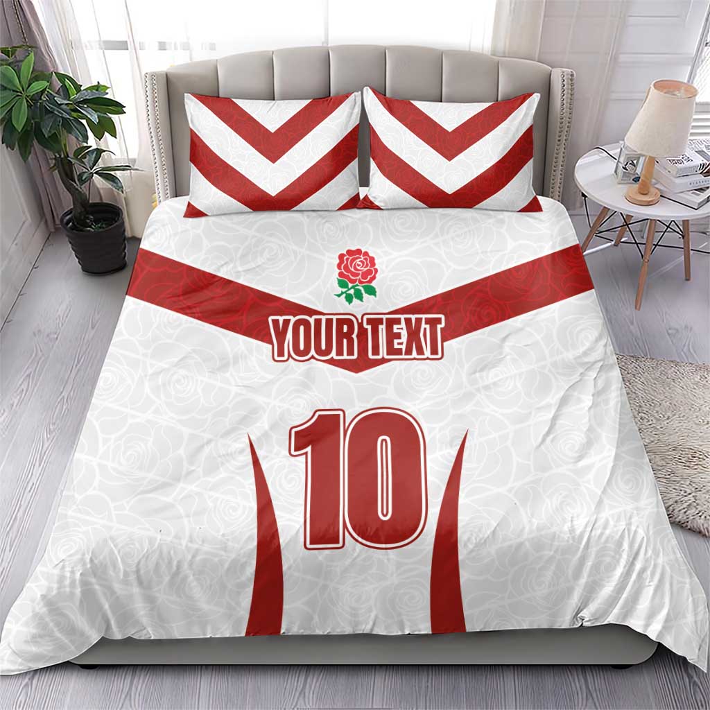 Custom England Rugby-The Red Rose Bedding Set Go Champions