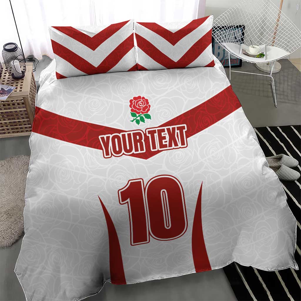 Custom England Rugby-The Red Rose Bedding Set Go Champions
