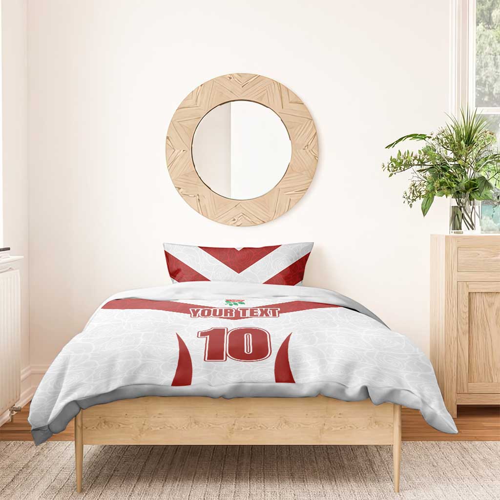 Custom England Rugby-The Red Rose Bedding Set Go Champions