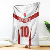 Custom England Rugby-The Red Rose Blanket Go Champions