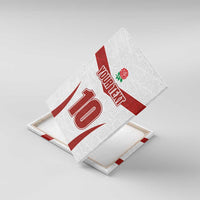 Custom England Rugby-The Red Rose Canvas Wall Art Go Champions