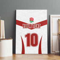 Custom England Rugby-The Red Rose Canvas Wall Art Go Champions