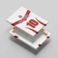 Custom England Rugby-The Red Rose Canvas Wall Art Go Champions