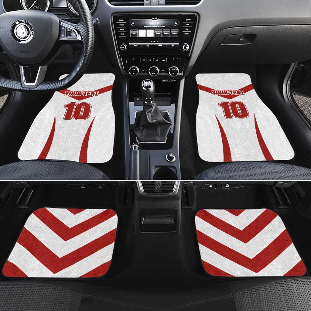 Custom England Rugby-The Red Rose Car Mats Go Champions