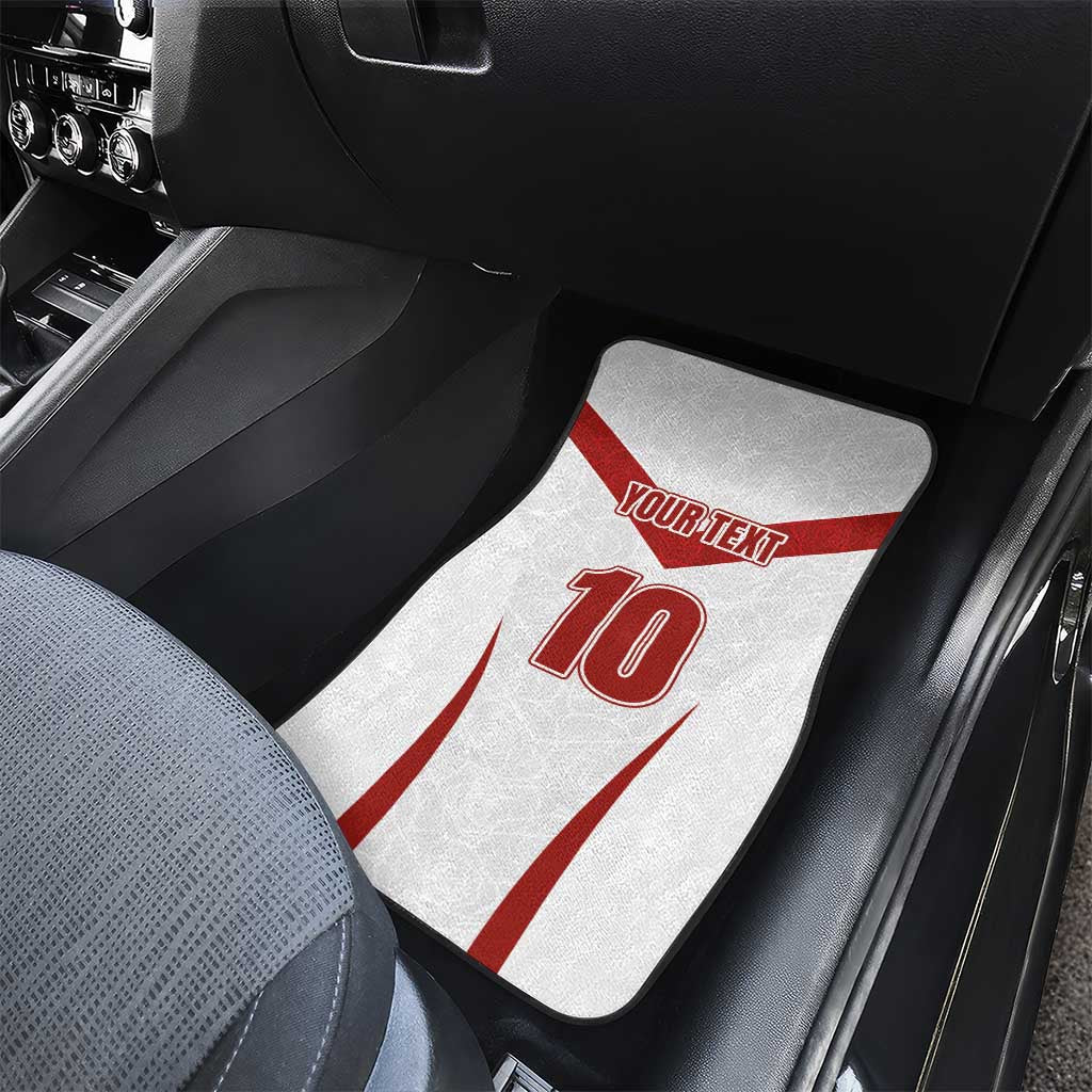 Custom England Rugby-The Red Rose Car Mats Go Champions
