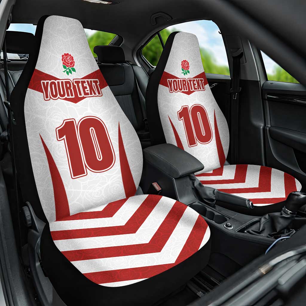 Custom England Rugby-The Red Rose Car Seat Cover Go Champions