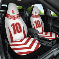 Custom England Rugby-The Red Rose Car Seat Cover Go Champions