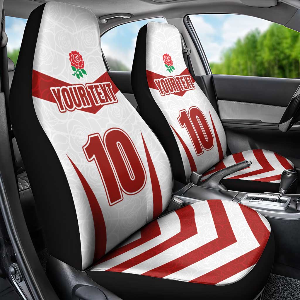 Custom England Rugby-The Red Rose Car Seat Cover Go Champions