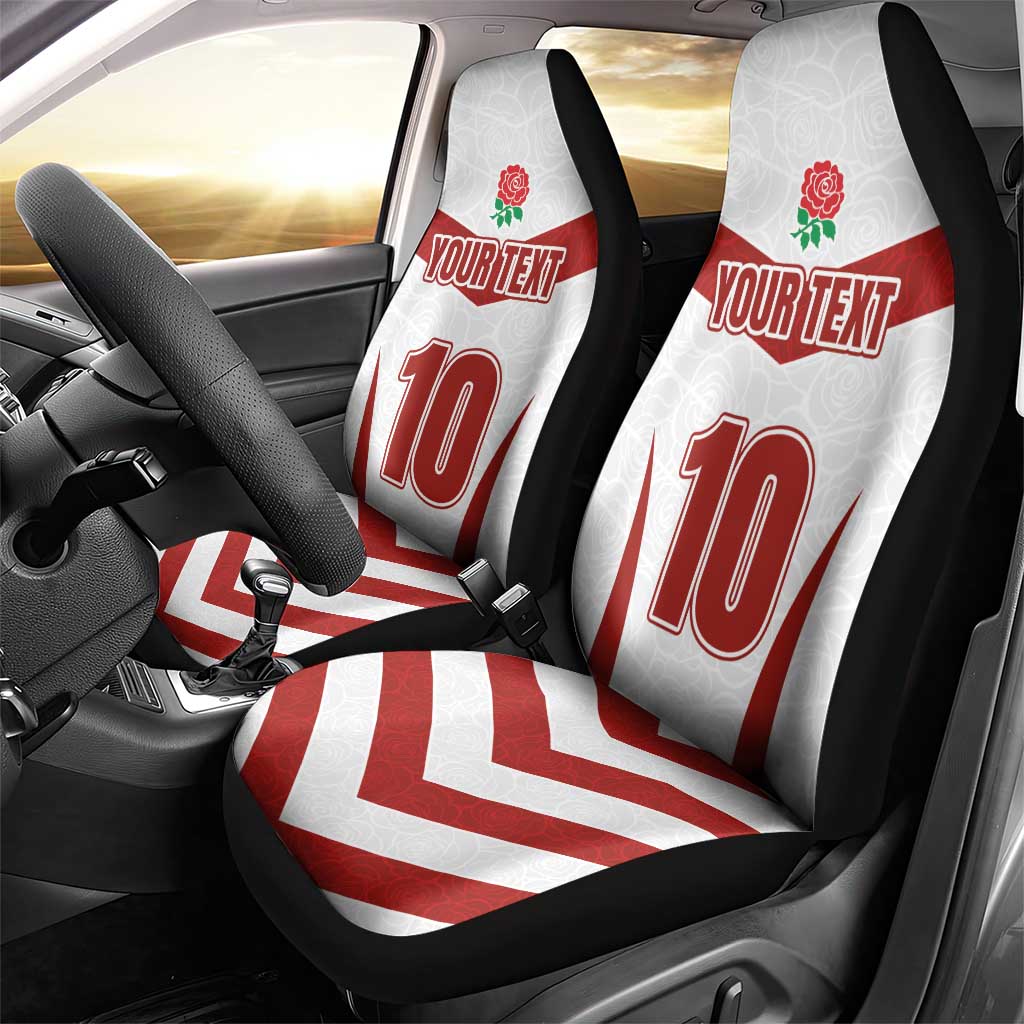 Custom England Rugby-The Red Rose Car Seat Cover Go Champions