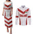 Custom England Rugby-The Red Rose Couples Matching Puletasi and Long Sleeve Button Shirt Go Champions