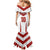 Custom England Rugby-The Red Rose Family Matching Mermaid Dress and Hawaiian Shirt Go Champions