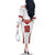 Custom England Rugby-The Red Rose Family Matching Off The Shoulder Long Sleeve Dress and Hawaiian Shirt Go Champions