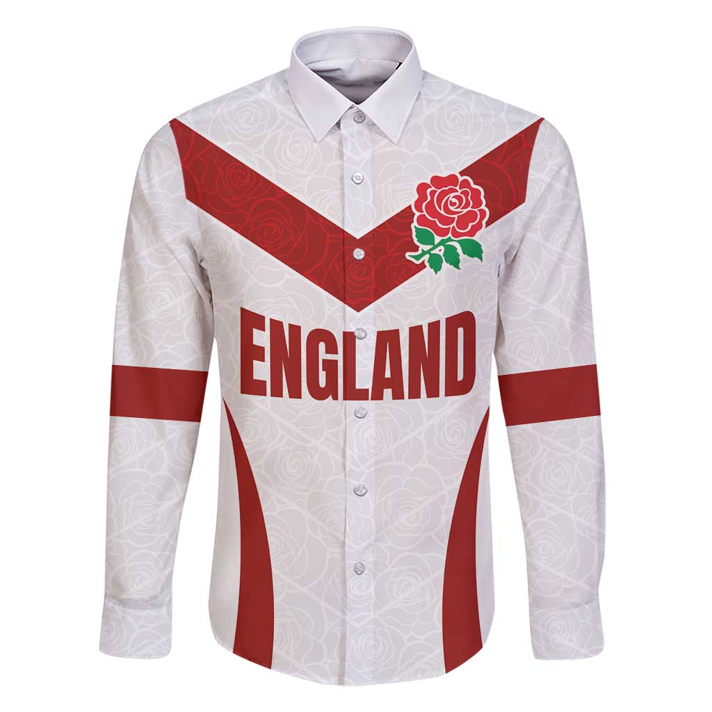 Custom England Rugby-The Red Rose Family Matching Off Shoulder Maxi Dress and Hawaiian Shirt Go Champions