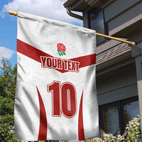 Custom England Rugby-The Red Rose Garden Flag Go Champions