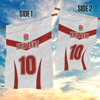 Custom England Rugby-The Red Rose Garden Flag Go Champions