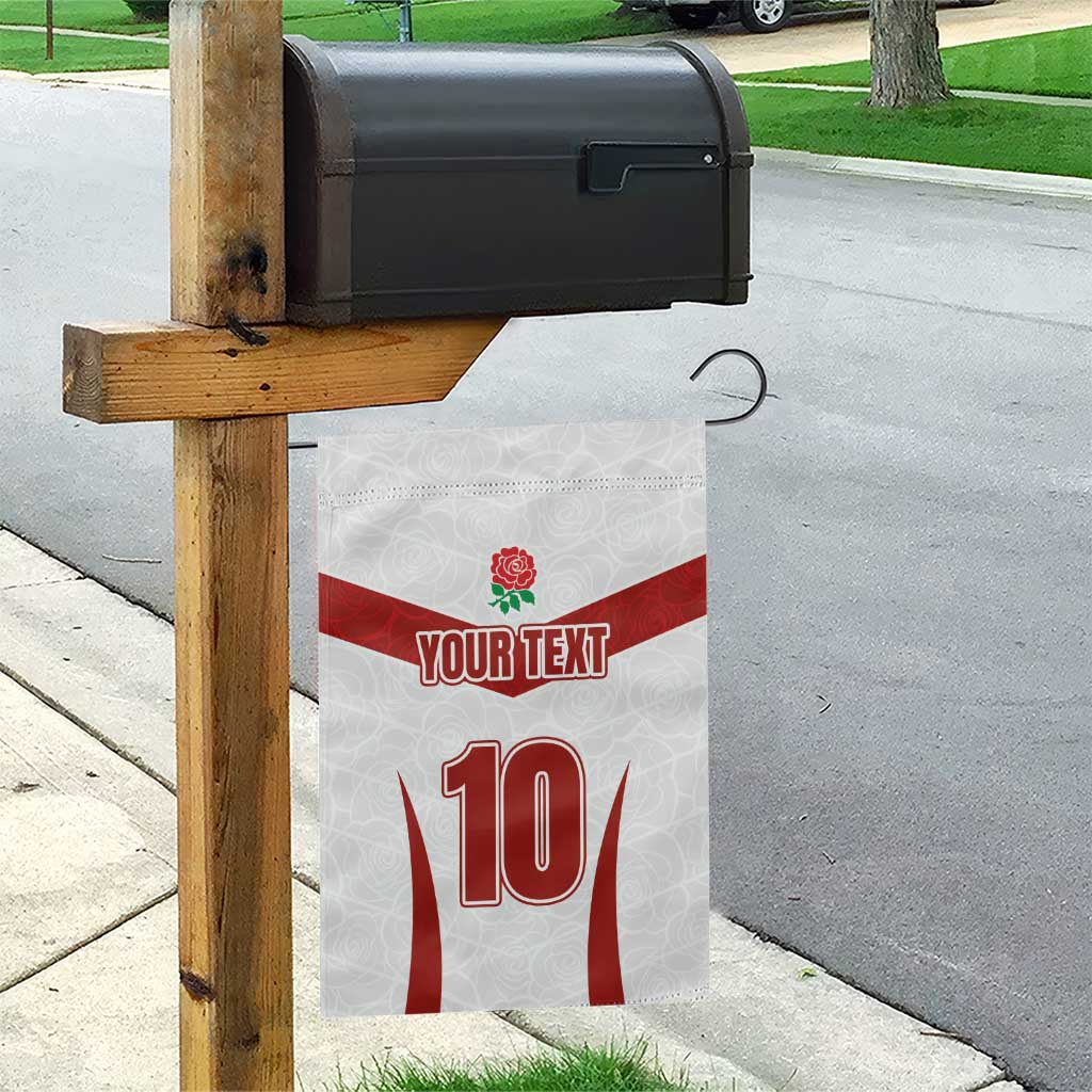 Custom England Rugby-The Red Rose Garden Flag Go Champions
