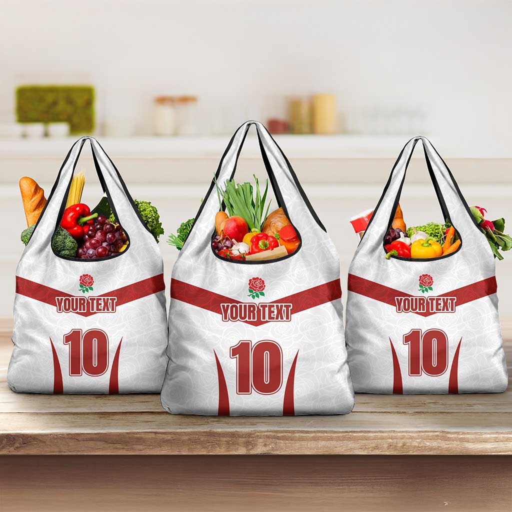 Custom England Rugby-The Red Rose Grocery Bag Go Champions