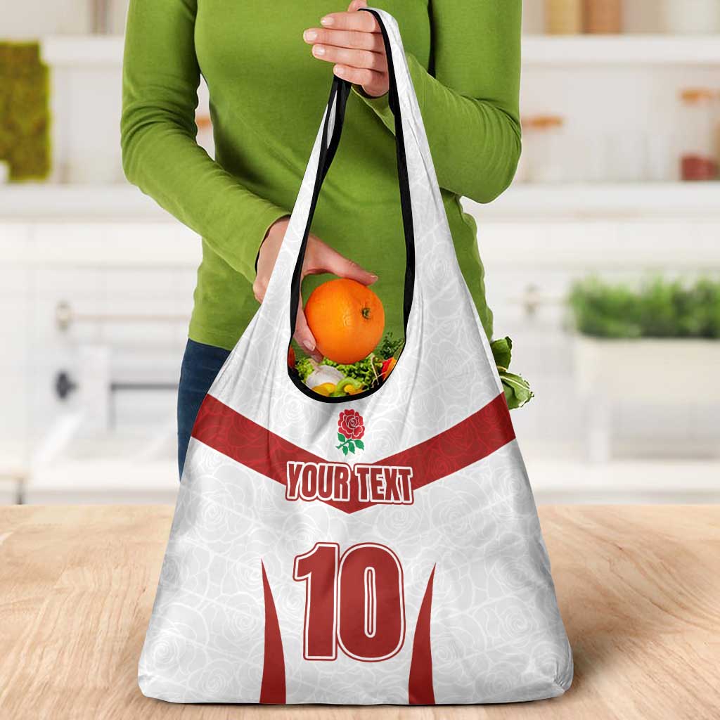 Custom England Rugby-The Red Rose Grocery Bag Go Champions