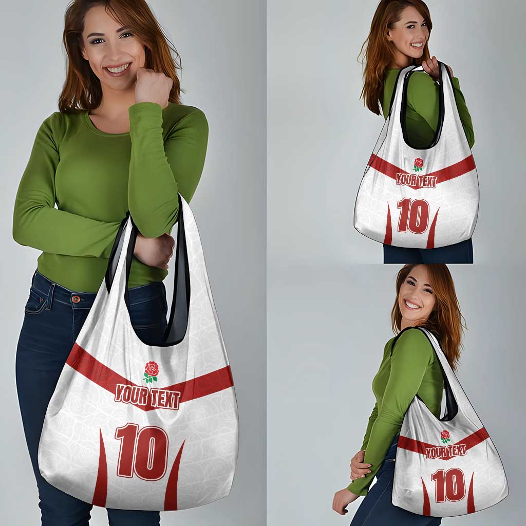 Custom England Rugby-The Red Rose Grocery Bag Go Champions