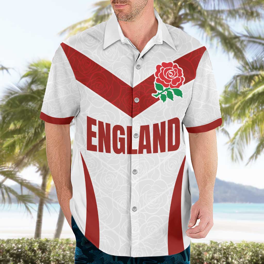 Custom England Rugby-The Red Rose Hawaiian Shirt Go Champions