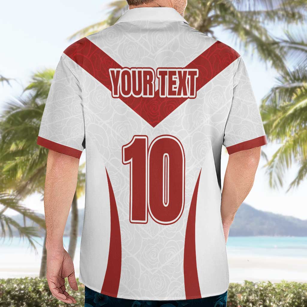 Custom England Rugby-The Red Rose Hawaiian Shirt Go Champions