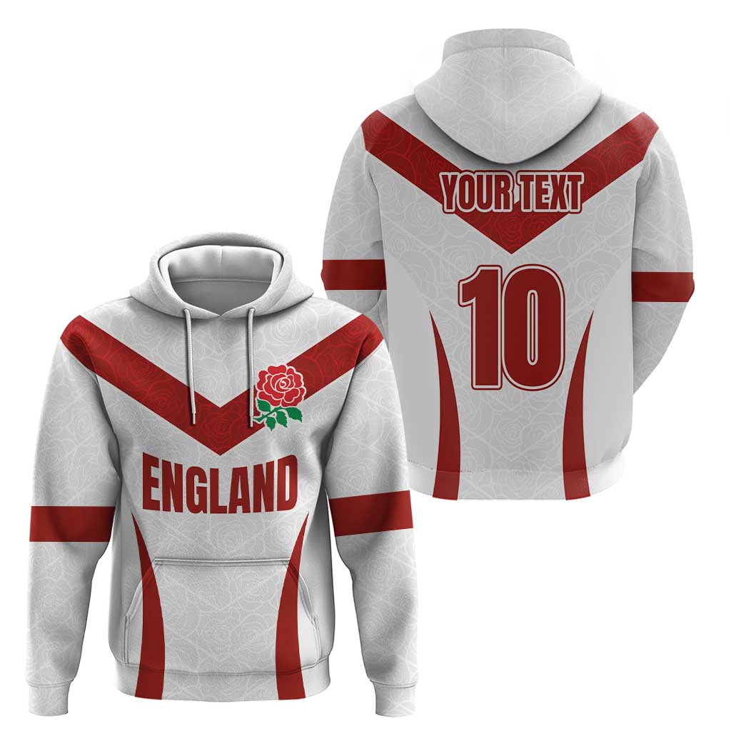 Custom England Rugby-The Red Rose Hoodie Go Champions