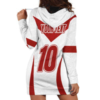 Custom England Rugby-The Red Rose Hoodie Dress Go Champions