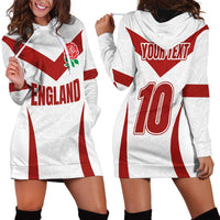 Custom England Rugby-The Red Rose Hoodie Dress Go Champions
