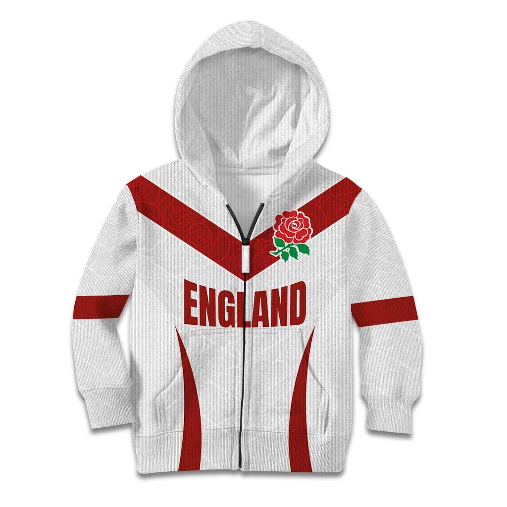 Custom England Rugby-The Red Rose Kid Hoodie Go Champions