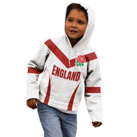 Custom England Rugby-The Red Rose Kid Hoodie Go Champions