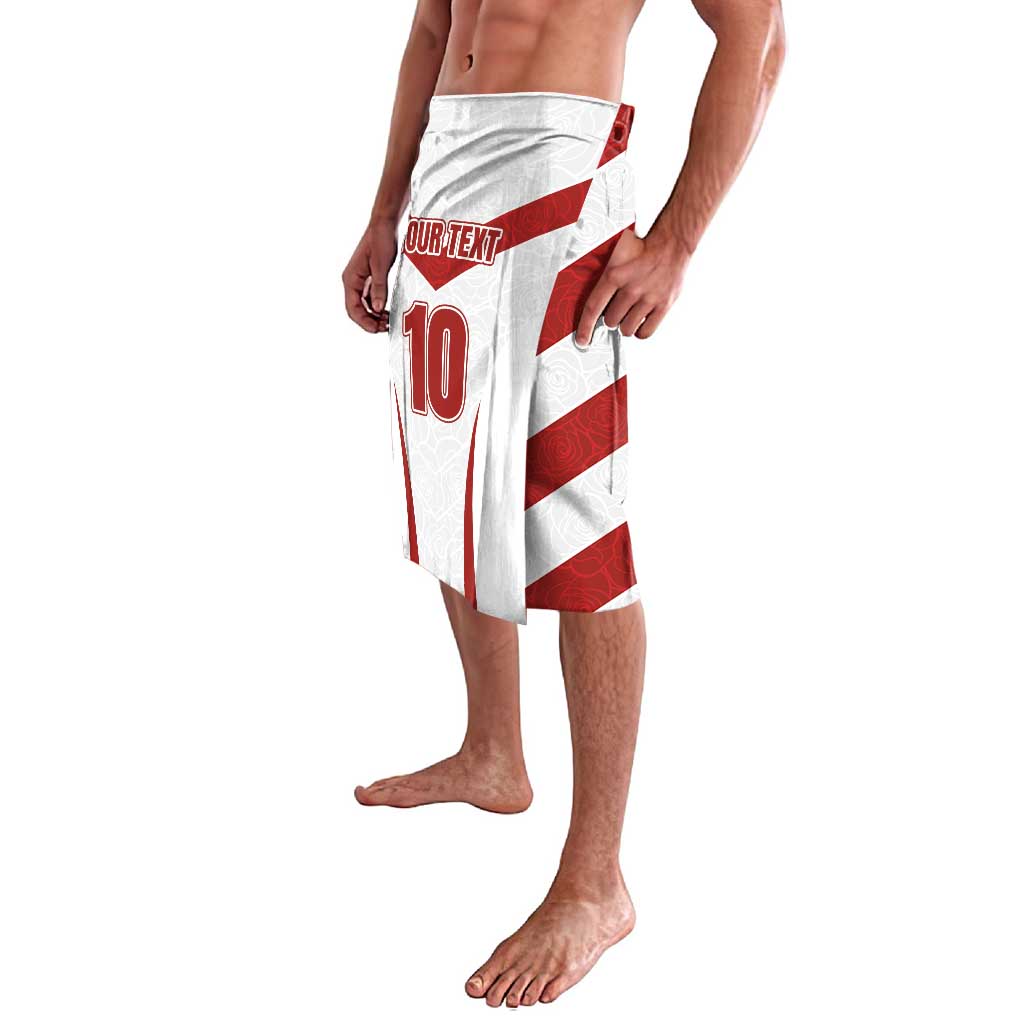 Custom England Rugby-The Red Rose Lavalava Go Champions