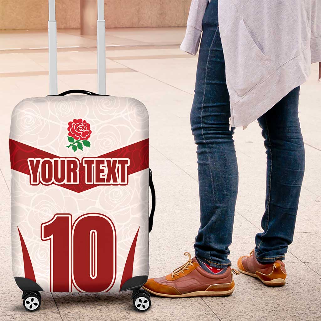 Custom England Rugby-The Red Rose Luggage Cover Go Champions
