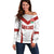 Custom England Rugby-The Red Rose Off Shoulder Sweater Go Champions