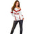 Custom England Rugby-The Red Rose Off Shoulder Sweater Go Champions