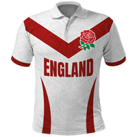Custom England Rugby-The Red Rose Polo Shirt Go Champions