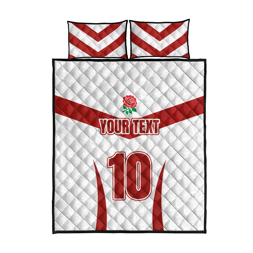 Custom England Rugby-The Red Rose Quilt Bed Set Go Champions