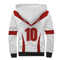 Custom England Rugby-The Red Rose Sherpa Hoodie Go Champions