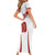 Custom England Rugby-The Red Rose Short Sleeve Bodycon Dress Go Champions
