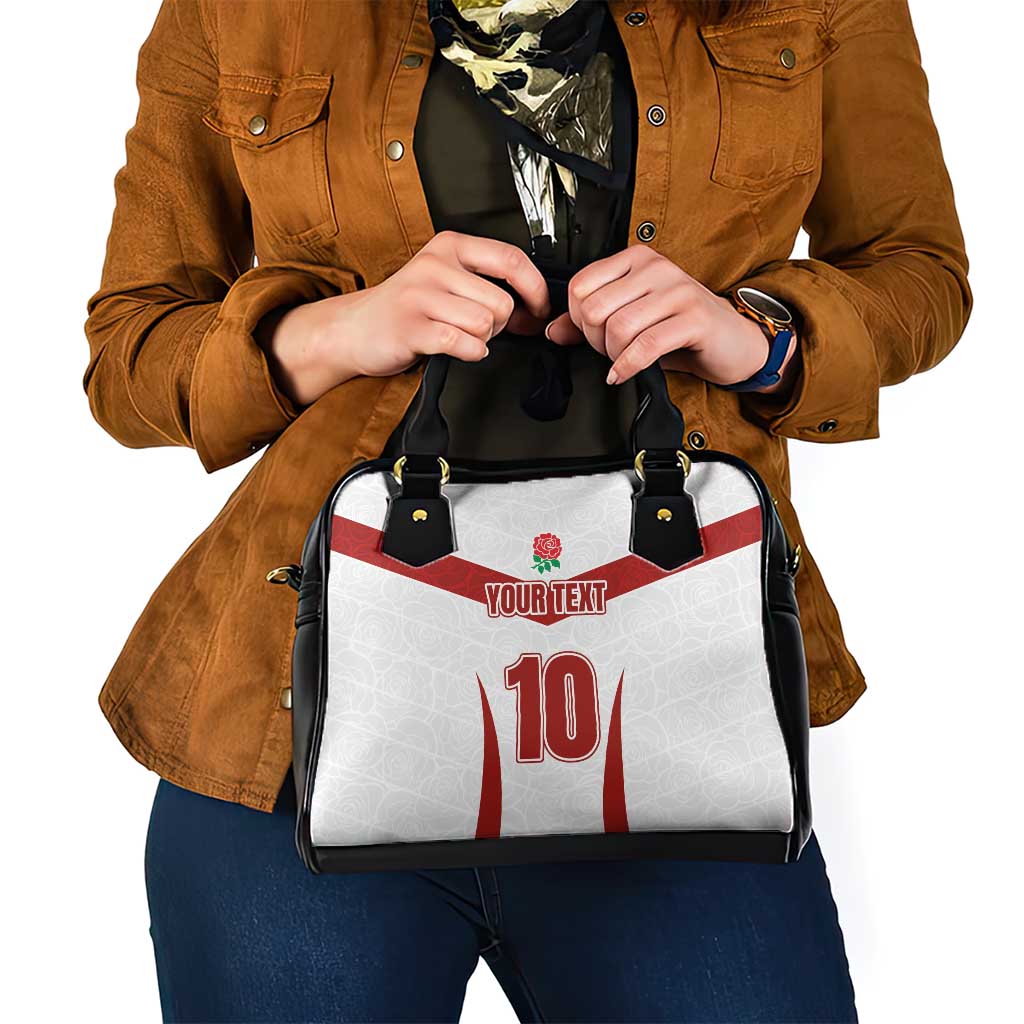 Custom England Rugby-The Red Rose Shoulder Handbag Go Champions
