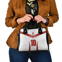 Custom England Rugby-The Red Rose Shoulder Handbag Go Champions
