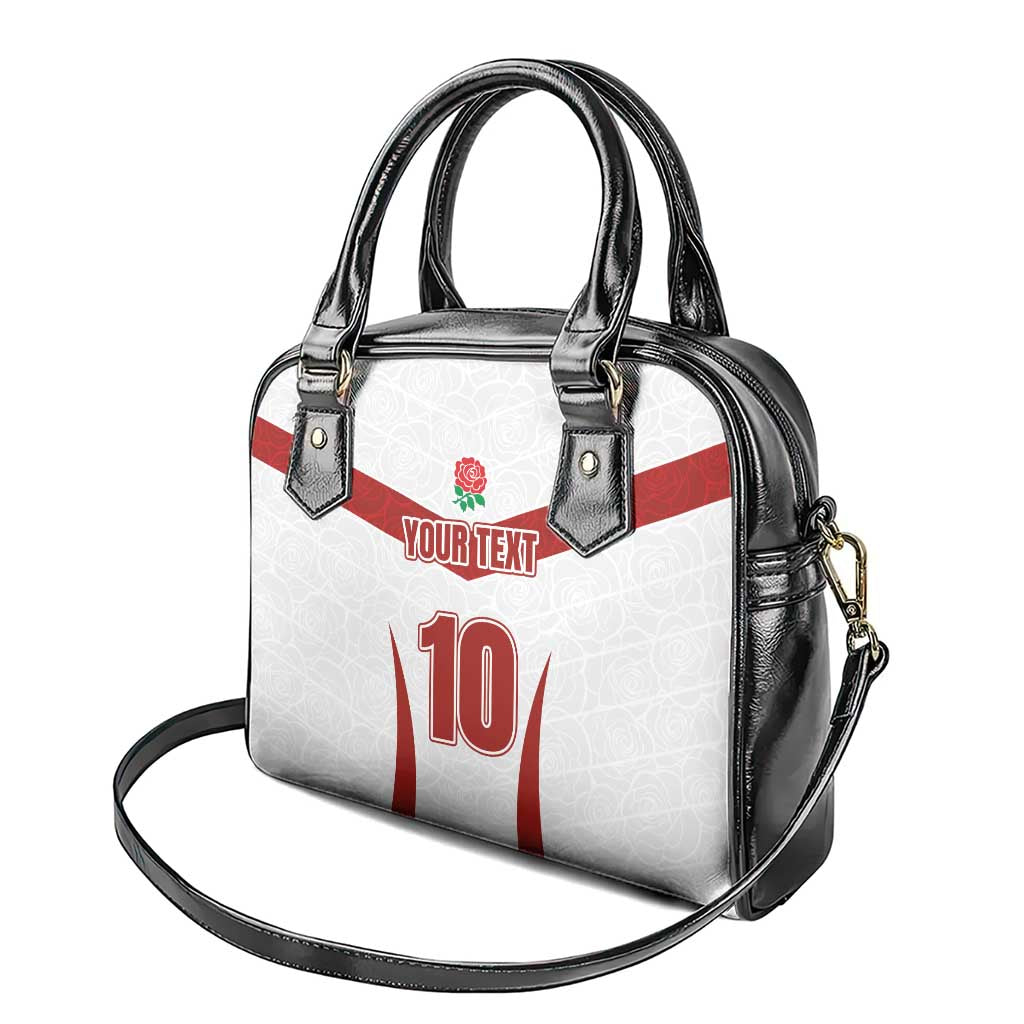 Custom England Rugby-The Red Rose Shoulder Handbag Go Champions