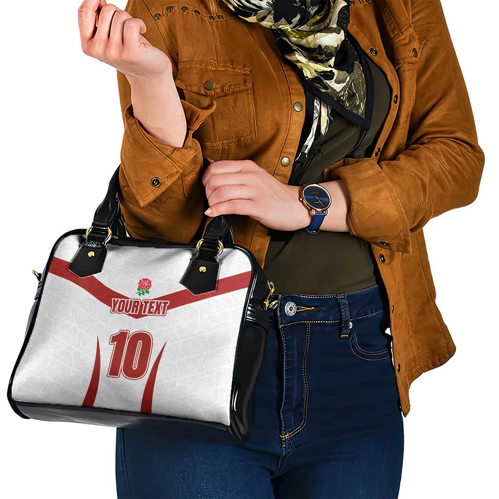 Custom England Rugby-The Red Rose Shoulder Handbag Go Champions