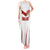Custom England Rugby-The Red Rose Tank Maxi Dress Go Champions